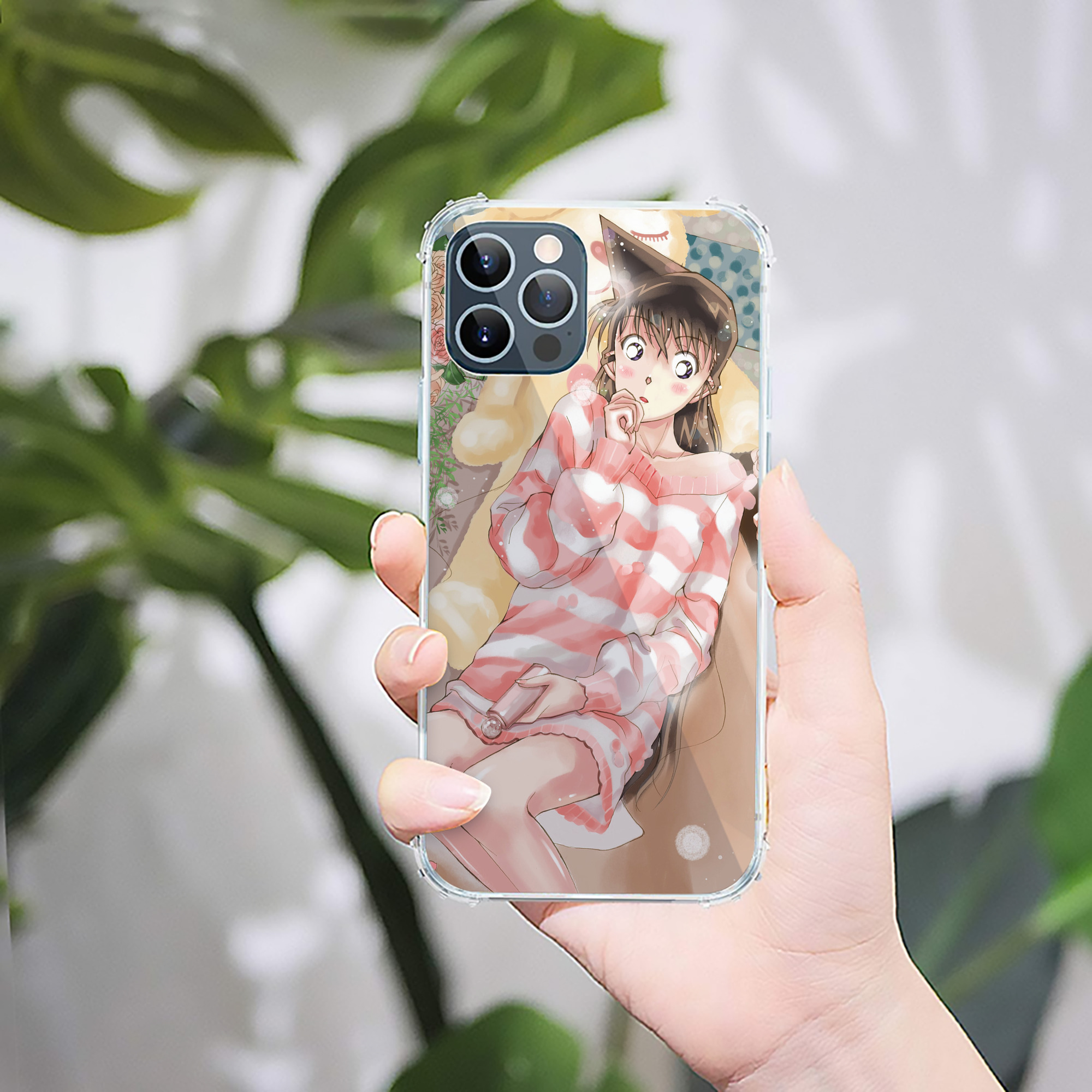 （画像用） 名探偵コナン Detective Conan 【iPhone 12シリーズ対応】透明スマホケース（クリアソフトケース）